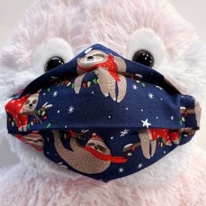 Face Mask Christmas Sloth